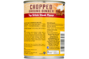 Pedigree Chopped Ground Dog Food Dinner Top Sirloin Steak