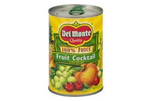 Del Monte 100% Juice Fruit Cocktail In 100% Fruit Juice