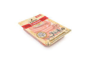 Сосиски С говядиной Ранчо в/с лоток 0.275кг