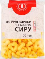 Вироби фігурні зі смаком сиру ТМ "1" м/у 70г