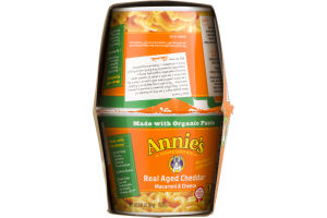 Annie's Homegrown Macaroni & Cheese Real Aged Cheddar 4 - PK