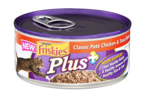 Friskies Plus+ Cat Food Classic Pate Chicken & Tuna