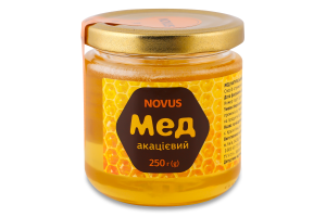Мед натуральний акацієвий Novus с/б 250г