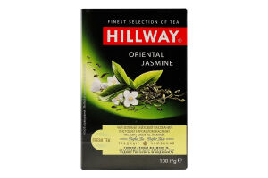 Чай зеленый байховый листовой с ароматом жасмина Oriental Jasmine Hillway в/с к/у 100г