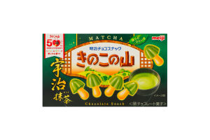 Печиво Kinoko No Yama у формі гриб у шок з матчею