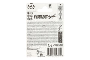 Батарейка AAA 1.5V R03 Super heavy duty Eveready 4шт