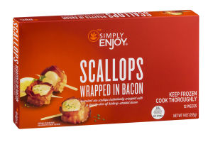 Simply Enjoy Scallops Wrapped In Bacon - 12 CT