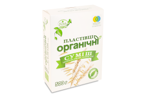 Смесь хлопьев мгновенного приготовления органическая Kozub organic к/у 500г