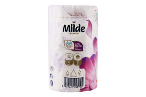 Бумага туалетная 3-х слойная Relax purple Premium Milde 4шт