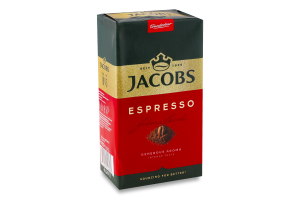 Кофе натуральный жареный молотый Espresso Jacobs м/у 450г