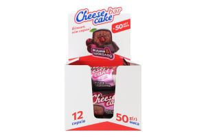 Сырок глазированный 26% с сахаром и печеньем Шоколад-вишня Cheese cake bar Молочний острів м/у 50г