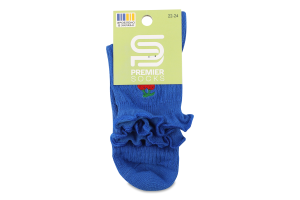 Шкарпетки підліткові в рубчик з вишивкою та рюшею р.20-24 Premier Socks