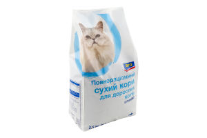 Корм сухий повнораціонний для дорослих котів з рибою aro м/у 2.5кг