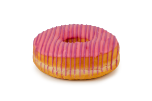 Донат швидкозаморожений з начинкою зі смаком та ароматом тутті-фрутті Бабл-гам Рум'янець м/у 65г