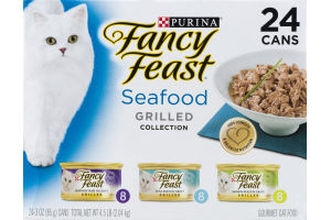 Purina Fancy Feast Grilled Collection Seafood - 24 Ct