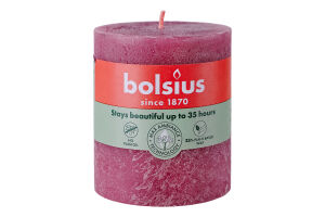 Свічка поп.троянда Рустік Bolsius8*6,8см