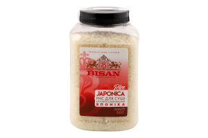 Рис для суши круглый шлифованный Japonica Bisan п/б 800г
