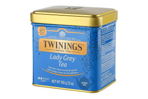 Чай чорний листовий Lady Grey Twinings з/б 100г
