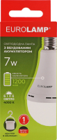Лампа светодиодная со встроенным аккумулятором 7w E27 Eurolamp 1шт