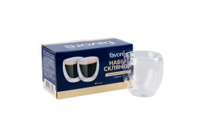 Склянка Favore з подвійним дном 80мл