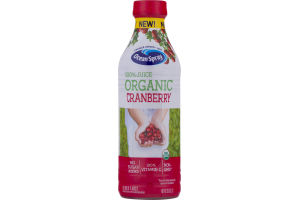 Ocean Spray 100% Juice Organic Cranberry