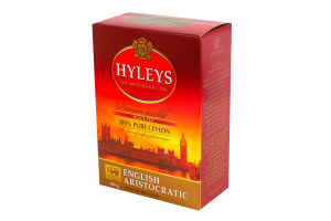 Чай черный байховый цейлонский цельнолистовой Английский аристократический Hyleys к/у 100г