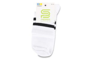 Шкарпетки Premier socks Економ вис мал білі р22-24
