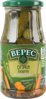 Огурцы маринованные стерилизованные Пикантные Верес с/б 500г