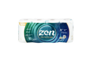 Папір туалетний 3-х шаровий Ocean Spa Premium Care Zen 8шт