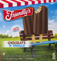 Friendly's Ice Cream Bars Chocolate 'N Vanilla - 6 CT
