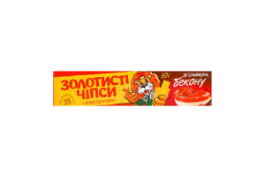 Чипсы картофельные со вкусом бекона Золотисті к/у 50г