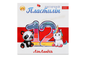 Пластилин для детей от 3лет для моделирования и лепки №461371 ЛепЛандия Limited edition Тетрада 12шт