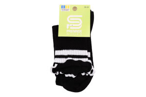 Шкарпетки Premier socks висок рюш смуж чорн р20-22