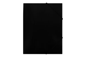 Папка Джобмакс А4 чорна пластик на гумках BM.3911-01 Буромакс