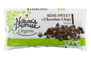 Nature's Promise Organic Chocolate Chips Semi-Sweet