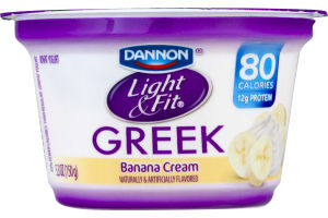 Dannon Light & Fit Greek Nonfat Yogurt Banana Cream