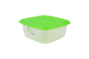 Контейнер універсальний 1.5л 182x182x73мм Квадратний №3 Econom Box Ал-Пластик 1шт