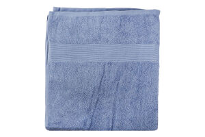 Рушник синій махровий з бордюром 70*140см 400г/м2 ГМ Текстайл