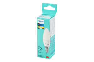 Лампа світлодіодна 40W Е14 470lm 2700K №9290035411 LED Philips 1шт