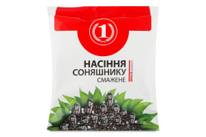 Насіння соняшнику смажене несолоне ТМ "1" м/у 130г