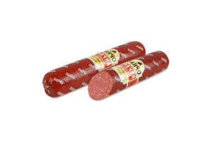 Колбаса из мяса птицы Вкусная на дровах Ранчо п/к 1с м/у 0.4кг