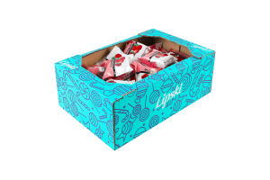 Цукерки збивні Пломбір Полуниця Lipski кг