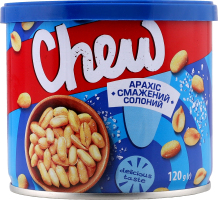 Арахіс Chew! Смажений солоний 120г ж/б