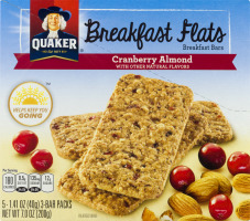Quaker Breakfast Flats Bars Cranberry Almond - 5 CT
