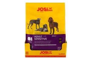 Корм сухой полнорационный для взрослых собак Sensitive Adult JosiDog м/у 900г