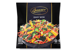 Смесь овощная быстрозамороженная для жарки с китайскими грибами Easy Wok Bauer м/у 400г