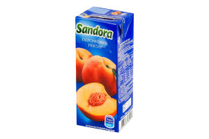 Нектар с мякотью пастеризованный персиковый Sandora т/п 200мл