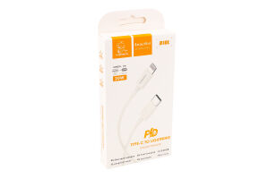 Кабель білий Type-C/Lightning PD 18W 1м D10L Denmen
