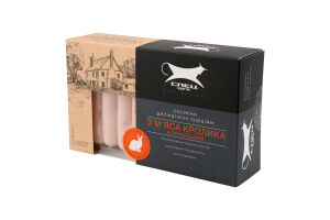 Сосиски вареные из мяса кролика с пряностями Спец Цех в/с к/у 0.6кг
