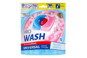 Засіб для прання в капсулах Весняна свіжість Universal Pro Wash 12х21г